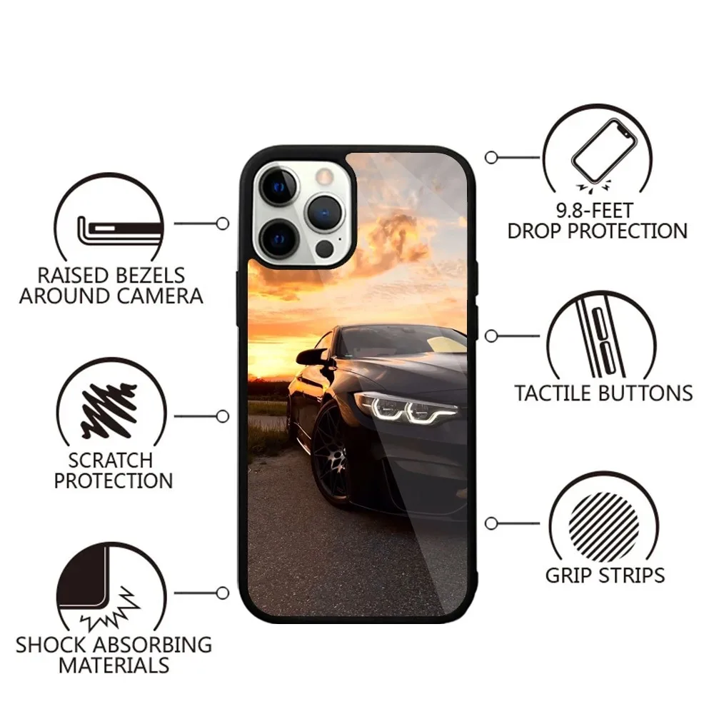 Спортивный крутой автомобильный белый чехол для телефона iPhone 15 14 13 12 11 Plus Pro Max Mini