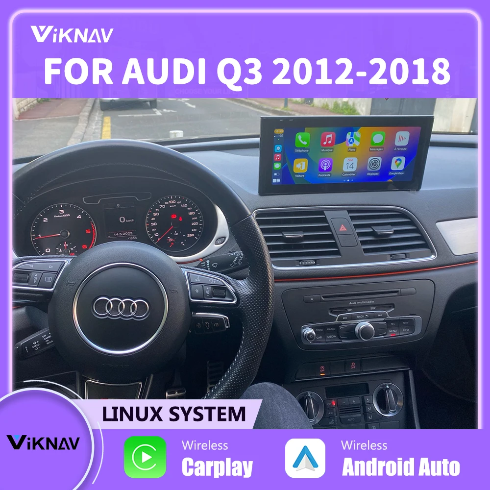 

Автомобильный радиоприемник Linux для Audi Q3 2012-2018, радио CarPlay, Беспроводная Автомобильная Мультимедийная навигация на Android, автомобильное радио, головное устройство