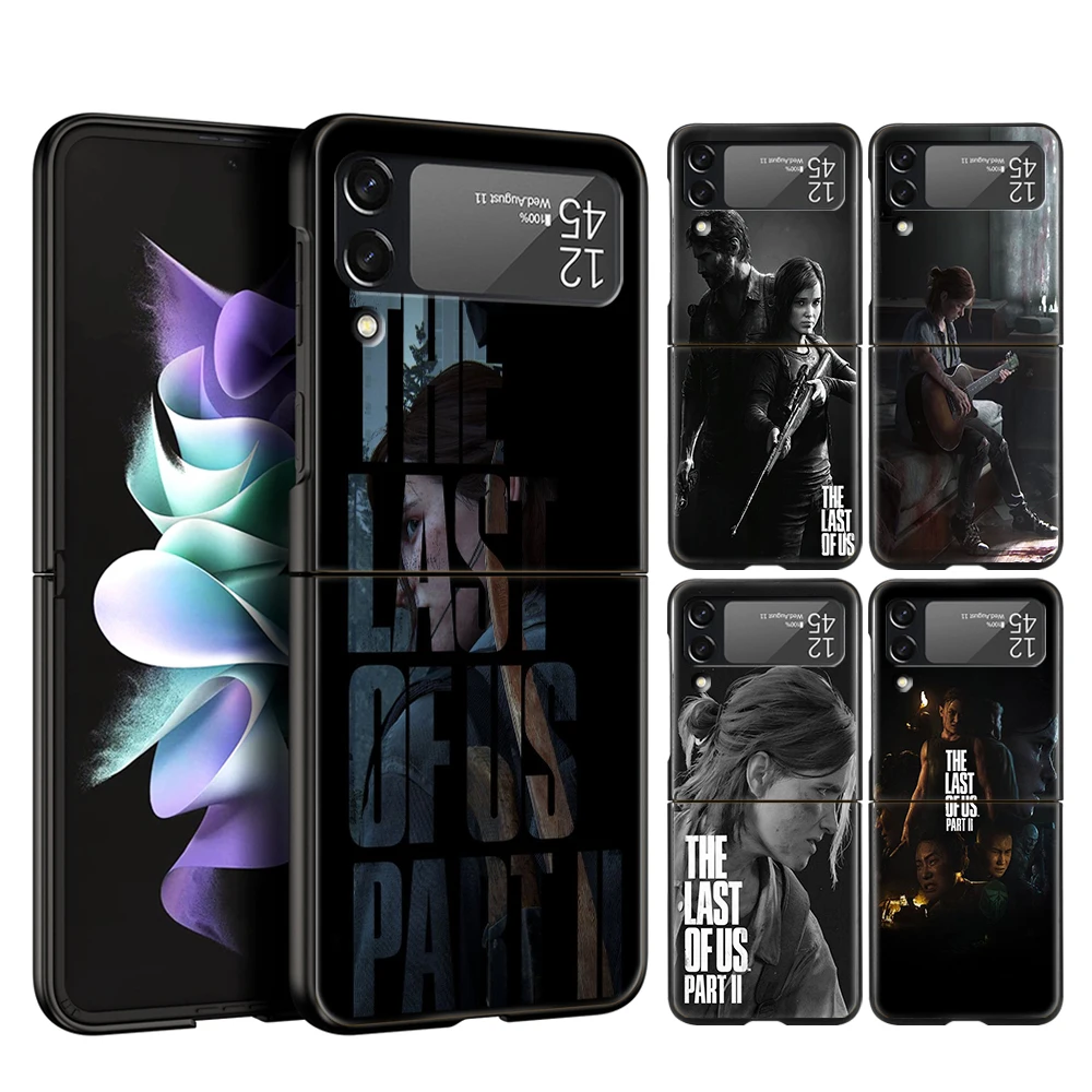

The Last Of Us Hard PC Phone Case For Samsung Galaxy Z Flip 4 Black Cover For Galaxy Z Flip 3 Foldable Shockproof Case Capas Bag
