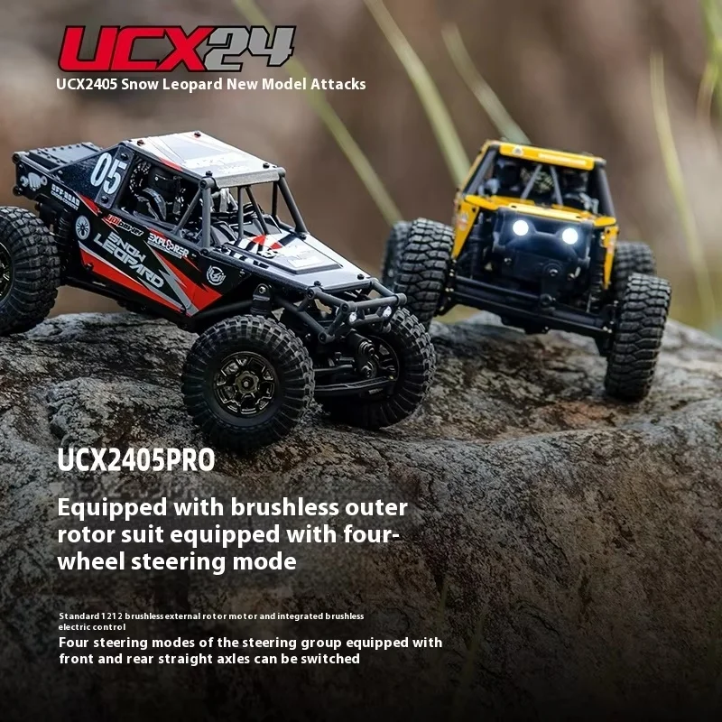 UDIRC UCX24 1/24 RC Гусеничный Бесщеточный/матовый двигатель 4WS Mini Rock Crawler 3-скоростная