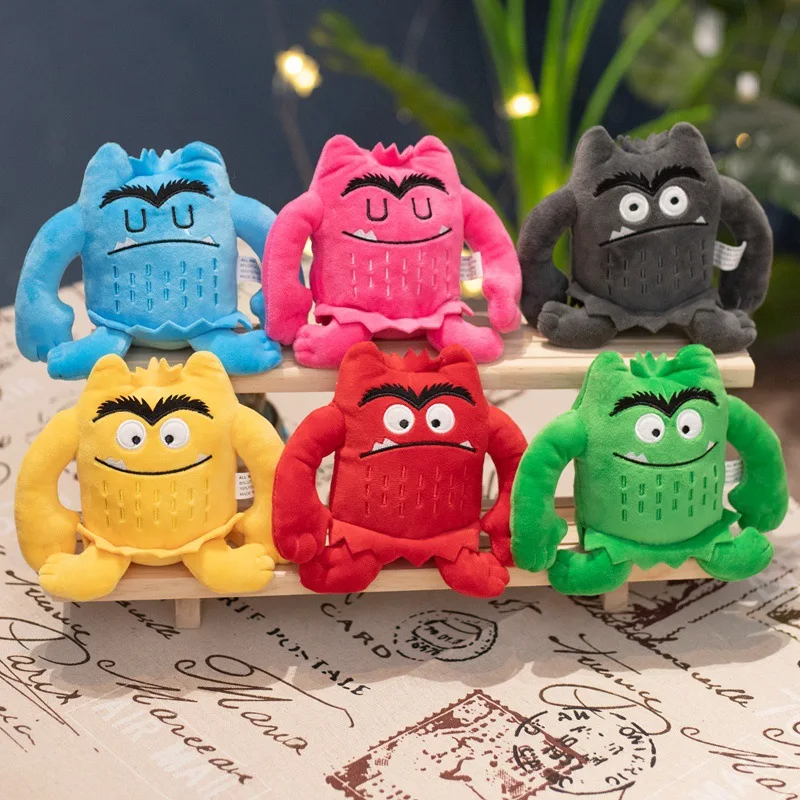 The Color Monster Plush Doll Toy Party Favors Decor Kids Baby Appease Emotions Plush Stuffed Toy For Children Best Gifts 15cm