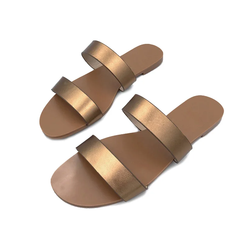 2023 Shoes Women Sandals Fashion Flip Flops Summer Style Flats Solid Slippers Sandal Flat Free Shipping  size 6-11