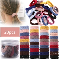 todorova 20pcsset elastic basic rubber bands simple hairband girls headwear solid color headband fashion women hair accessories