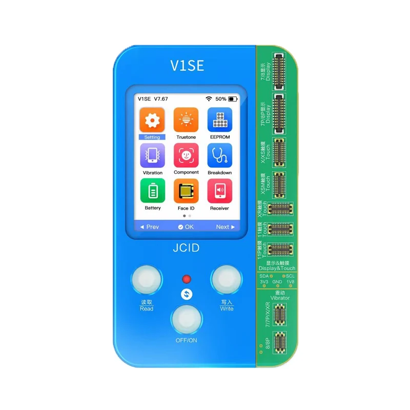 

JCID JC V1SE For iPhone 7 7P 8 8Plus X 11 12 13 14 Photosensitive Original Color Touch Fingerprint Battery Programmer Dot Matrix