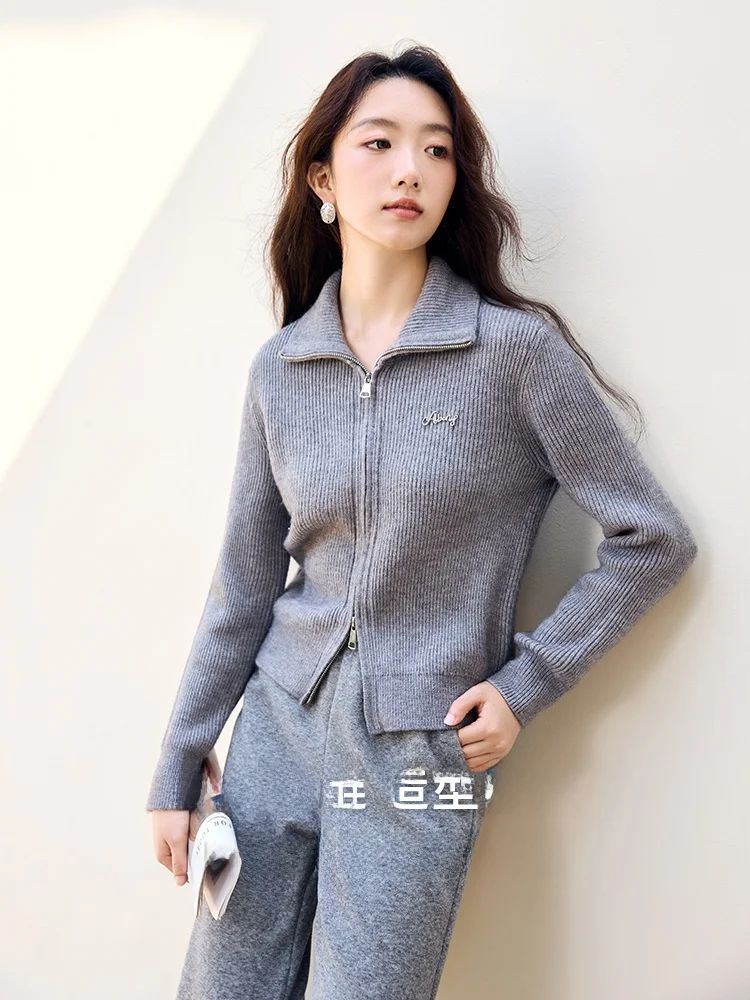 Xiangng Design Sense вязаная женская зима 2024 новая корейская серия свободная внутренняя