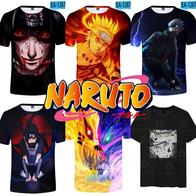 

Madara Itachi Summer T-shirt Tees Akatsuki Uzumaki Naruto Sharingan Men Outerwear Oversized Cosplay Uchiha Sasuke Tops
