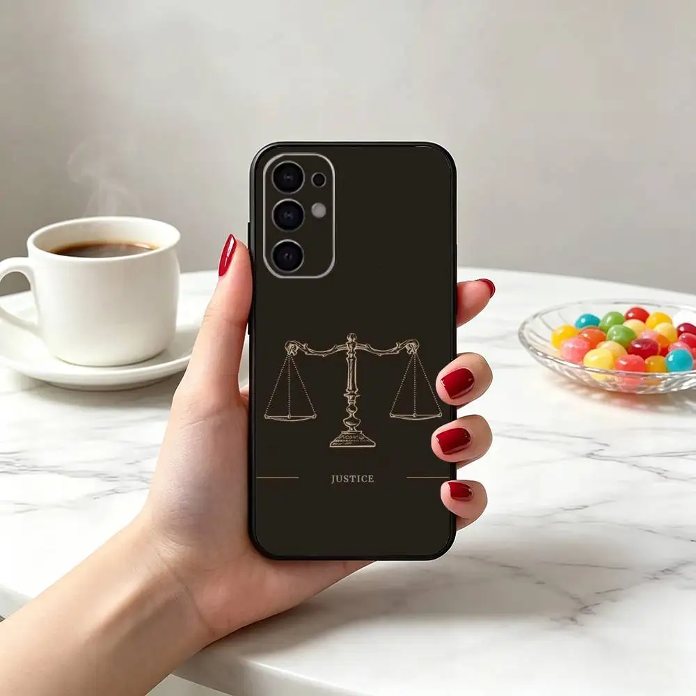 Фото Чехол для телефона Samsung S25, S24, S21, S22, S23, S30, Ultra, S20, Plus, Fe с дизайном «Право, Адвокат, Судья, Справедливость, Искусство», мягкий силиконовый, черный №4