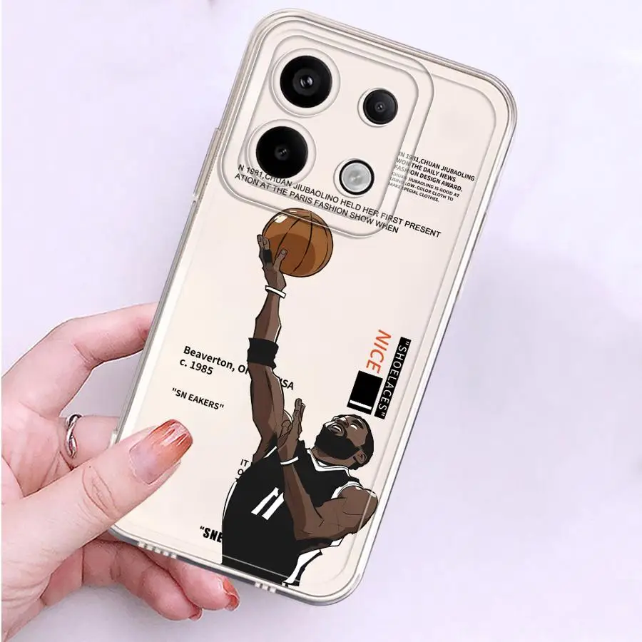 Чехол для телефона Баскетбольные кроссовки Xiaomi Redmi 9A 9T 10A 14C A1 A2 Plus A3x Note 8 9 Pro Cover