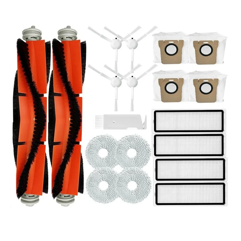 

For Dreame Bot L10 Ultra Robot Vacuum Cleaner Spare Parts Main Side Brush Hepa Filter Dust Bag Mop Rag Cloth