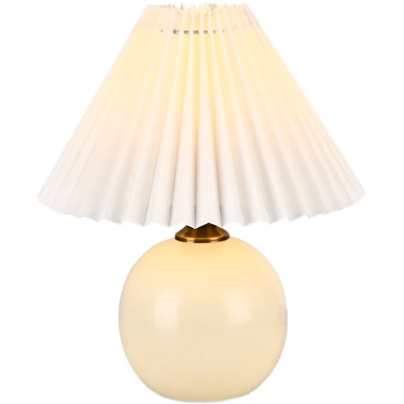 

Креативные настольные лампы, декоративные светодиодные настольные складки для спальни, керамические прикроватные ночники, декоративные с...