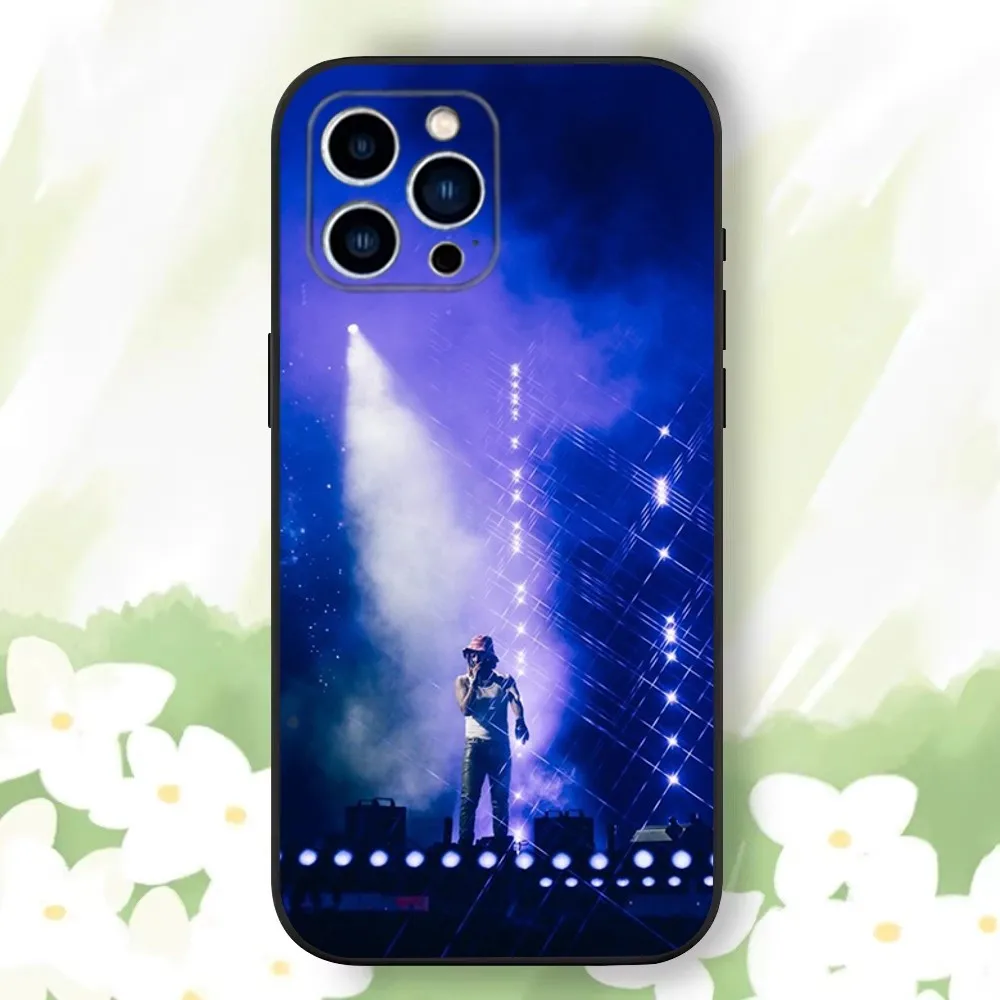 F-Future H-Hendrix Phone Case For iPhone 16 15 14 13 12 11 Plus Pro Max XS X XR SE Mini 8 7，Soft Silicone Black Cover