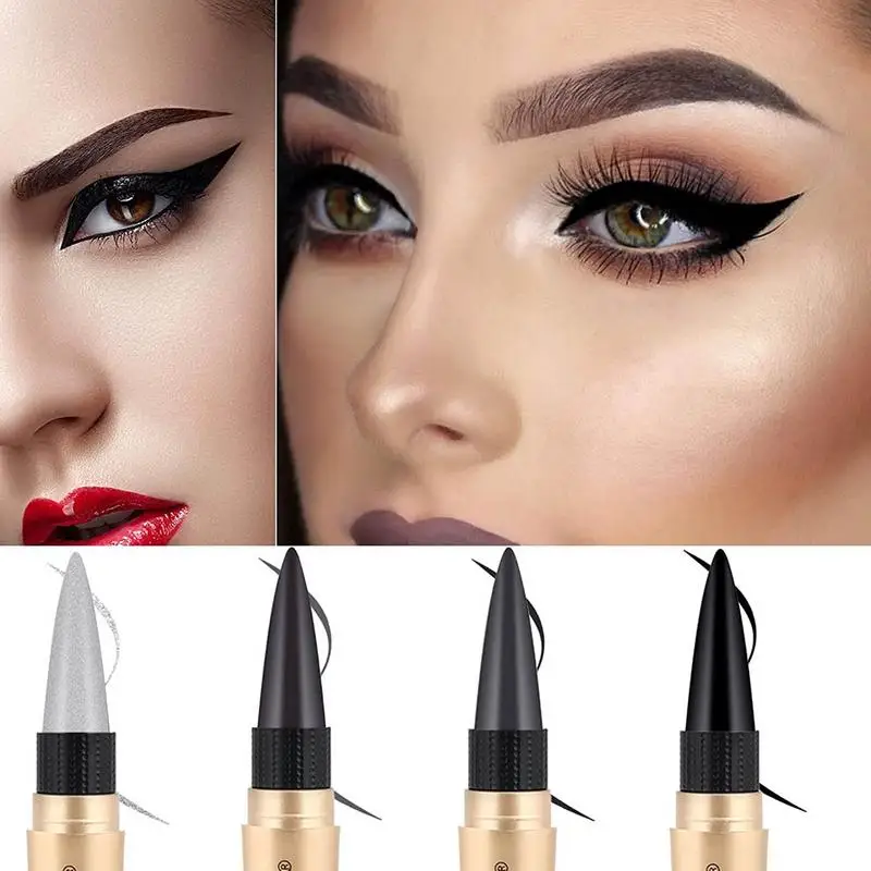 

Liquid Eyeliner Pen Waterproof Quick Dry Colored Eyeliner Long Lasting Smudge-proof Eyeliner Pencil Black/Brown/Silver/tan