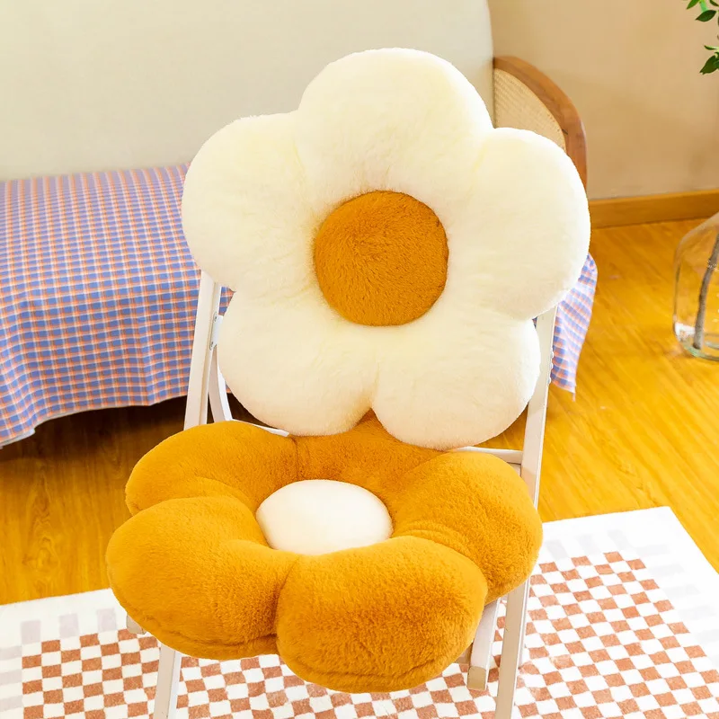 Flower Cushion Chair Sofa Seat Backrest Pillow Soft Throw Pillow Floor Cushion Home Decor Bedroom Cute Sun Flower Plush Pillows