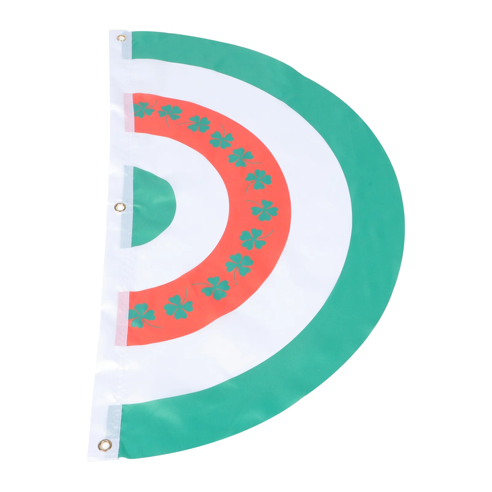 

1PC Four-leaf Printed Bunting Flag Garden St. Patrick's Day Half-round Flag