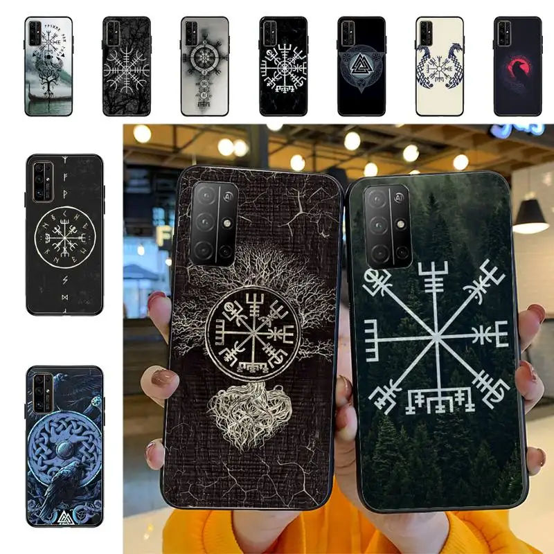 

Viking Vegvisir Logo Phone Case for Huawei Honor 10 i 8X C 5A 20 9 10 30 lite pro Voew 10 20 V30