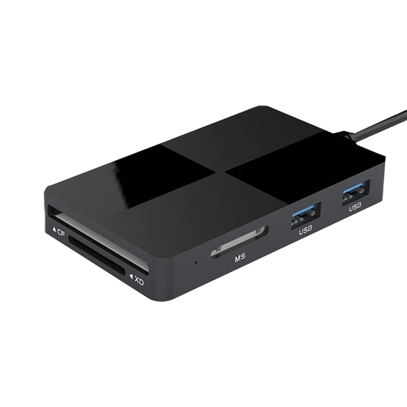 

8-In-1 USB C Hub Micro-SD Card Reader CF/SD/TF/XD/MS Memory Card Adapter, For Micro-SD Micro-SDXC SDHC PC Laptop
