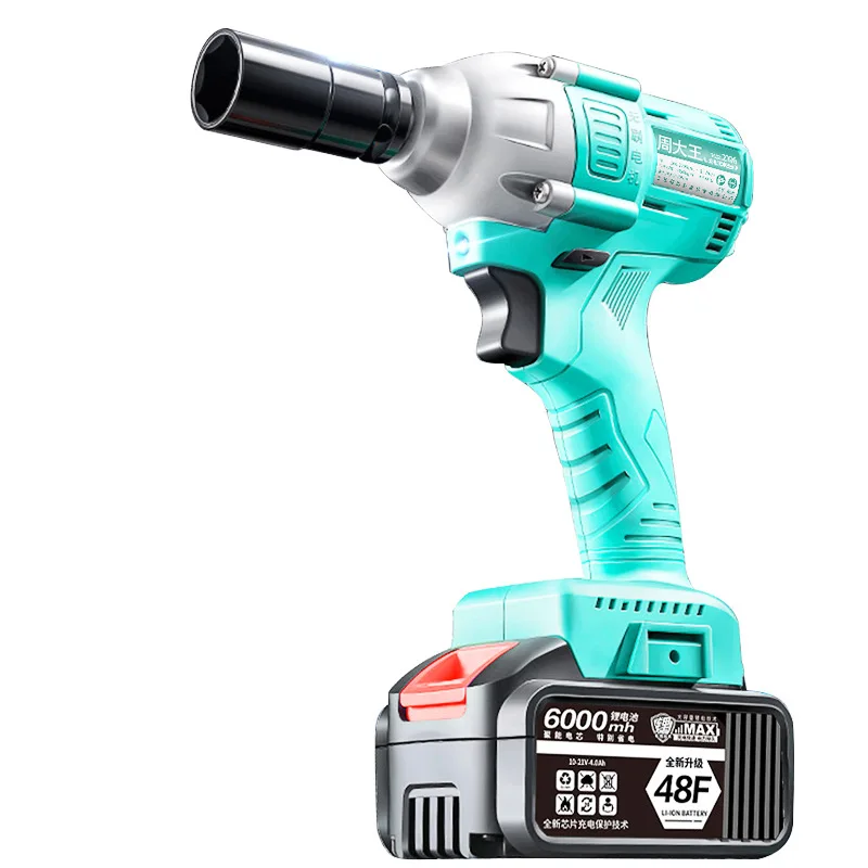 Brushless lithium battery wrench, tool socket, high torque air gun, auto repair, rechargeable electric wrench