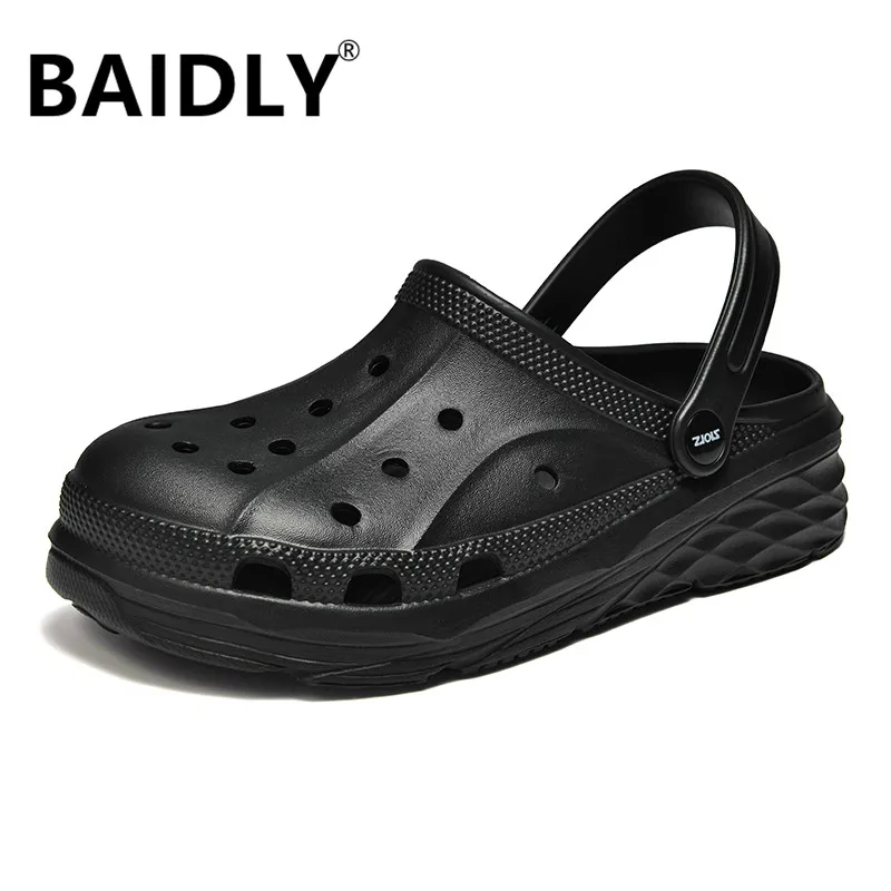 

New Arrival Men's Clogs Summer Shoes Men Slippers Breathable Non-slip Male Garden Shoes Casual Beach Sandals Zapatos Large Size