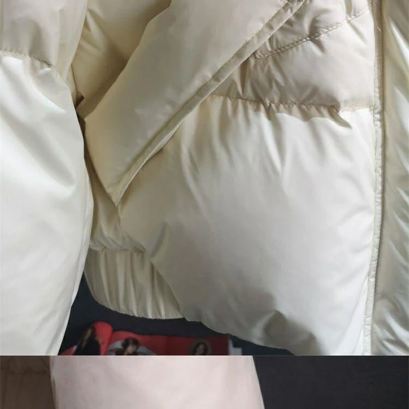 Парка пуховая женская с искусственным мехом теплая непромокаемая куртка-пуховик