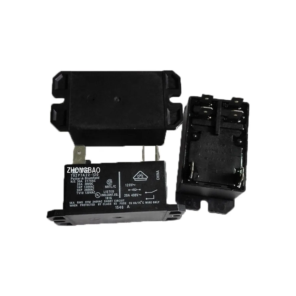 

Реле мощности T92P7A22-120, DPST-NO, 120VAC, 30A