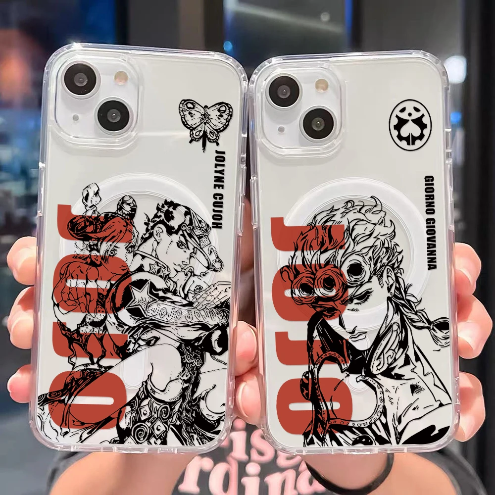Фото Горячая новинка: Магнитный чехол JoJo's Bizarre Adventure для Samsung Galaxy S25 S24 S23 S22 S21 S20 FE Edge Plus Ultra 5G, мягкий чехол из ТПУ №2