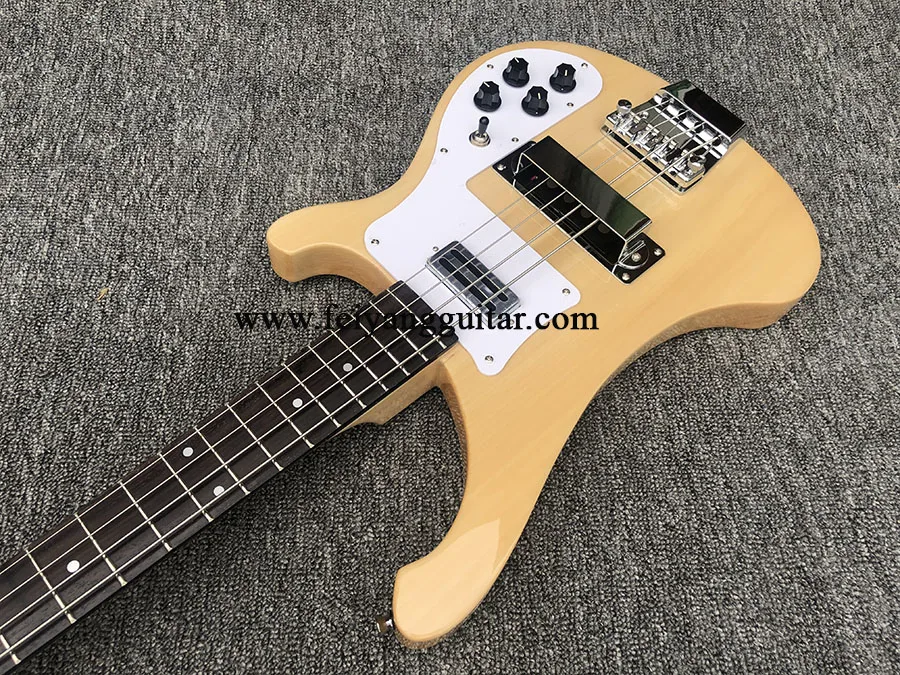 Электрическая бас-гитара с шейным сквозным корпусом 4003 4 струны естественного