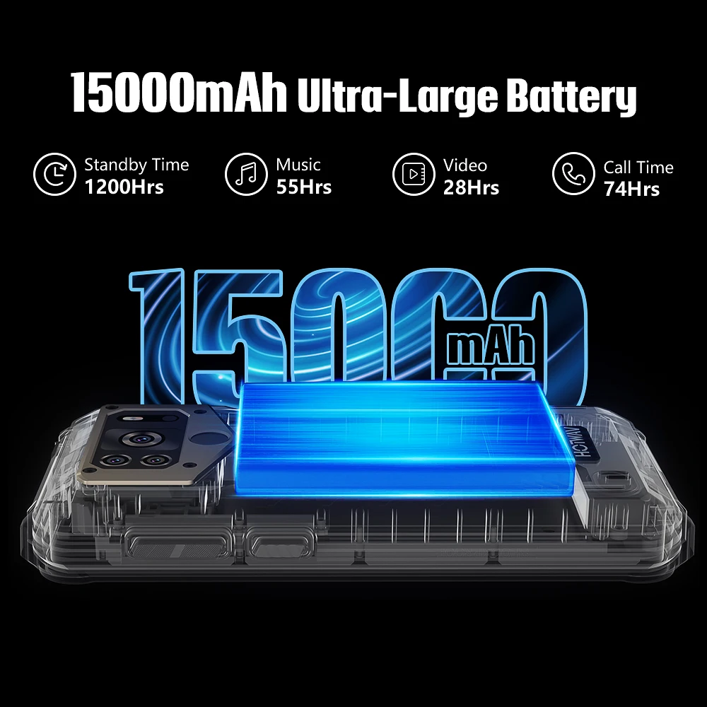 Najtaniej Wytrzymały Smartfon Z Serii HOTWAV W10 Android 12 15000mAh 6GB + 64GB/4GB + 32GB 1TB Telefon Komórkowy 6.53 ''20MP/13MP