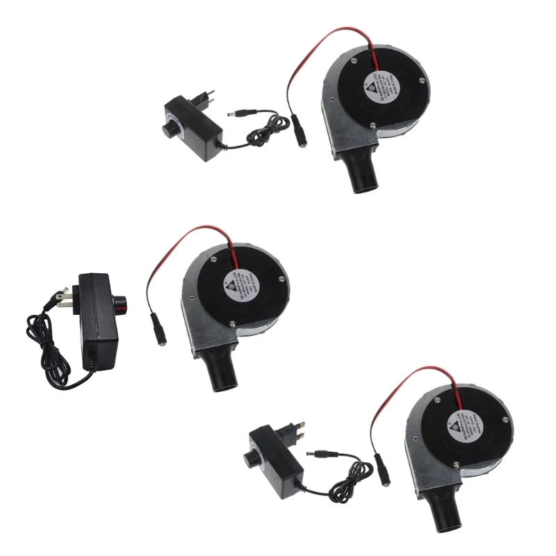 BBQ Fan Air Blower 12V Powered Large  110V 220V  Powered Fan