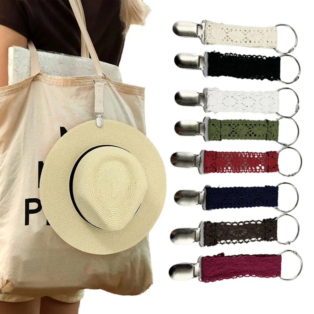 

Lace Adult Luggage Kids Backpack Outdoor Hat Clips on Bag Hat Holder Cap Keeper Clip Duck Clip