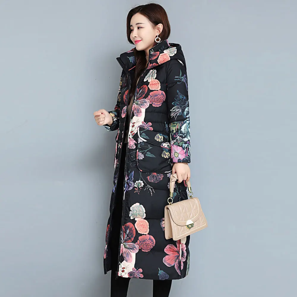 Real Shot Quality Down Jacket Women 2023 Spring New Fashion Fancy Hooded Medium Length Thick Warm 90 White Duck Down Coat Female