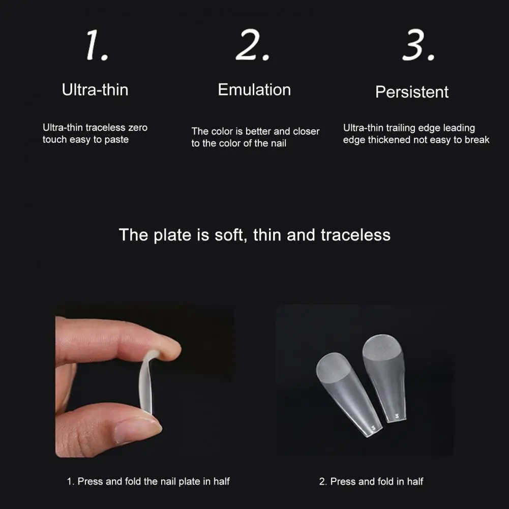 

False Nails Decorative Manicure Removable Nail Extension Forms Top Molds for Nail Salon Nail Artificial Tips Nail Tips