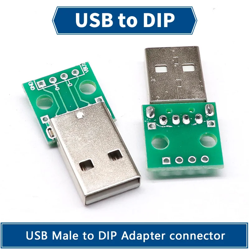 10 шт. адаптер USB типа папа | Электронные компоненты и принадлежности