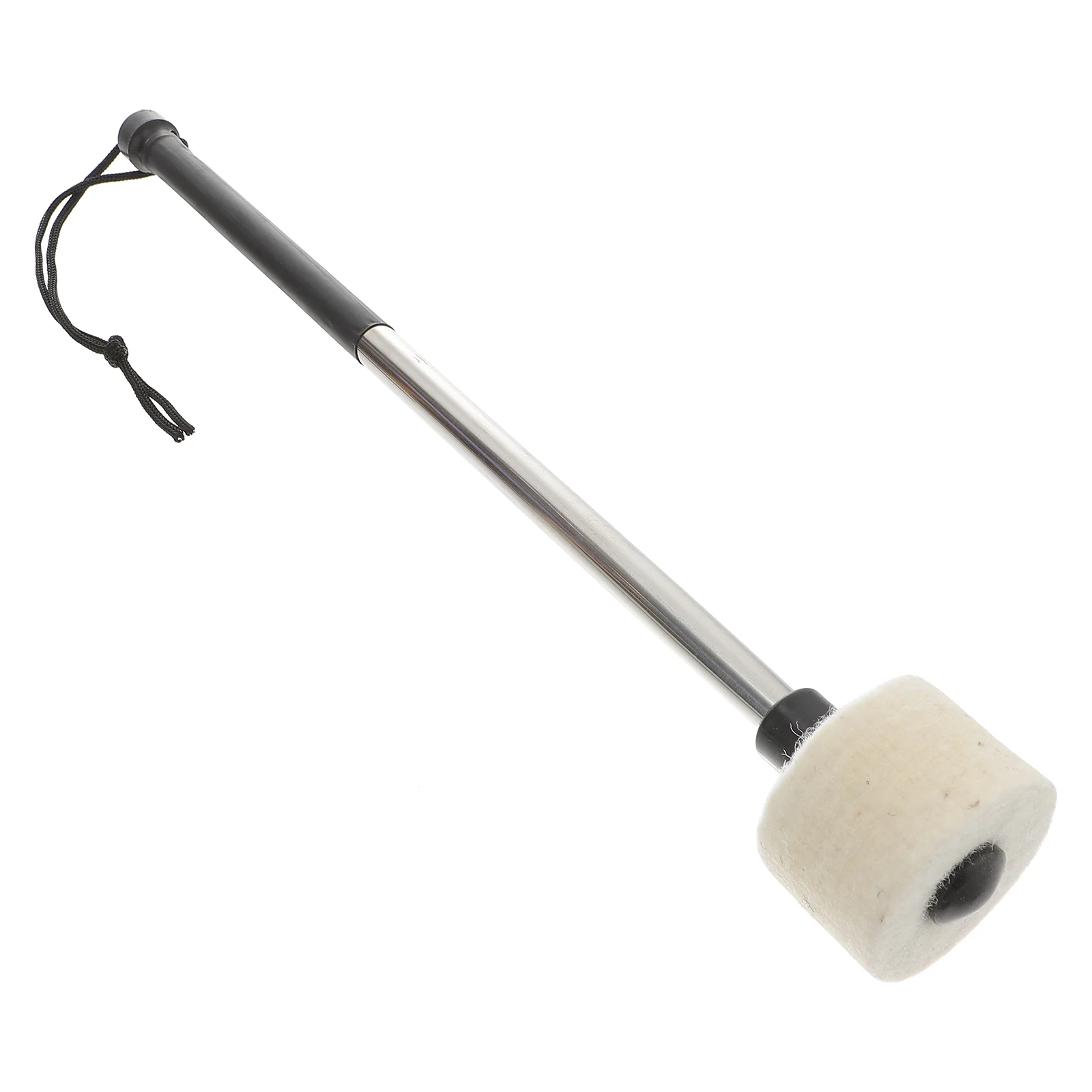 

1pc Bass Drum Beater Stainless Steel Handle Drum Beater Wool Felt Bass Drum Beater Percussion Instrument Accessories for Home