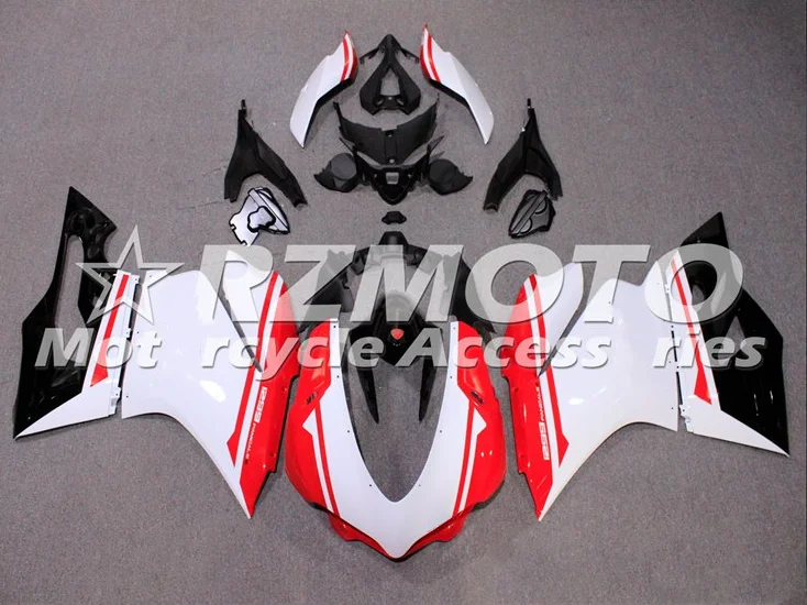 

Новый комплект обтекателей для мотоцикла из АБС-пластика, подходит для Ducati 959, 1299, Panigale 2015, 2016, 2017, 2018, комплект обтекателей красного, белого цветов