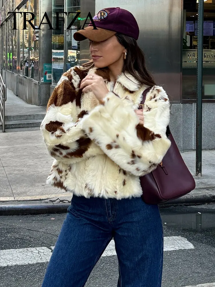 TRAFZA женская зимняя куртка с боковыми карманами и передней молнией дизайн