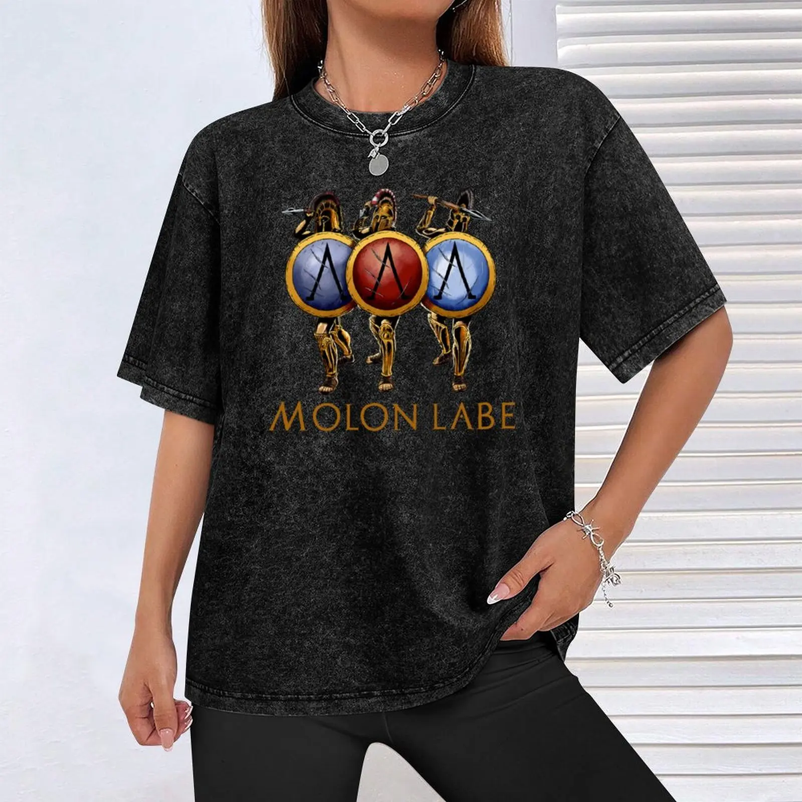 Фото Футболка Molon Labe - Battle Of Thermopylae - Sparta, футболка ко Дню благодарения №4