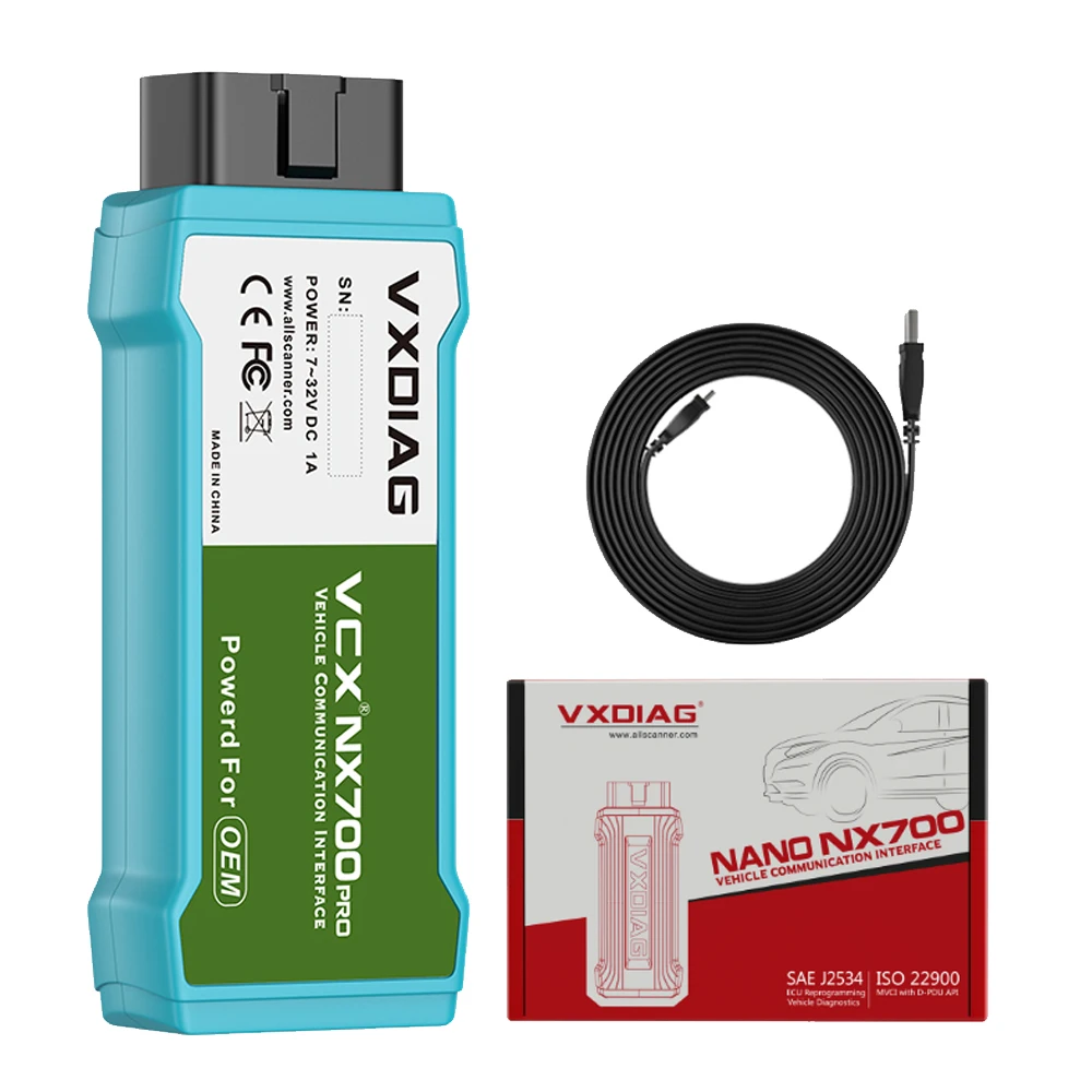 VXDIAG NANO NX700 для JLR 2007-2016 Wi-Fi/USB автомобильный сканер программирование ECU OBDII активный
