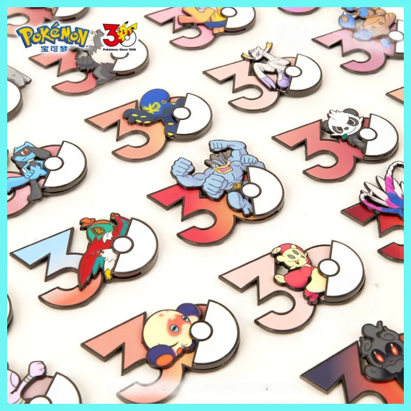 Фото Магнит на холодильник к 30-летию PokéMon: Лукарио и Корайдон (боевые типы), аниме-мерч, декор для дома, для коллекционеров №1