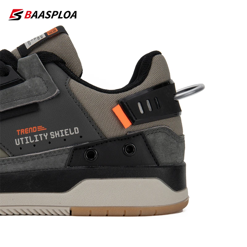 2023 Baasploa Men Leather Casual Shoes Spring New Arrival Men Walking Sneakers Fashion Waterproof Non-Slip Shoes Free Shipping