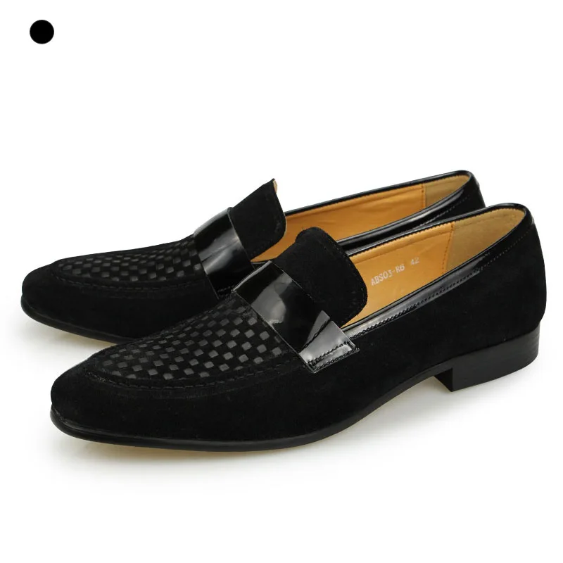 

Loafers Slip On Casual Driving Loafer Summer Handmade Fashion Men Suede Leather Boat Dress Shoes Busines sapato social masculino