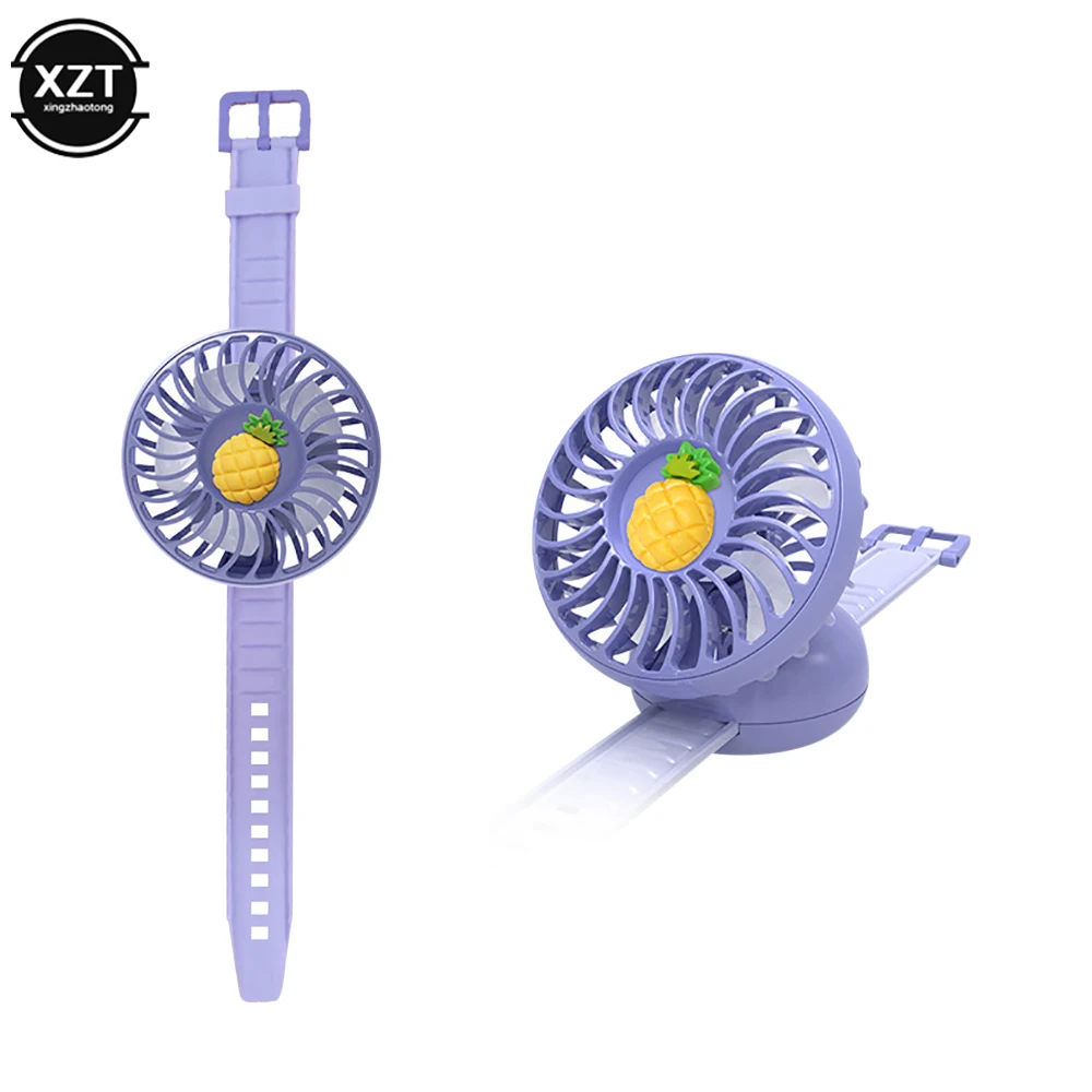 

Creative Children's Watch Fan Portable Mini Wrist Fan USB Rechargeable Fan Summer Air Cooler Children's Gifts