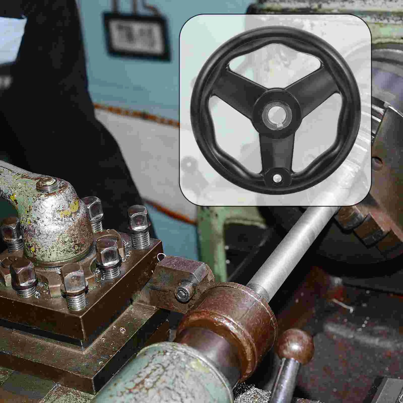 Простой в установке маховик фрезерный трехспицевой рукояткой нескользящий для