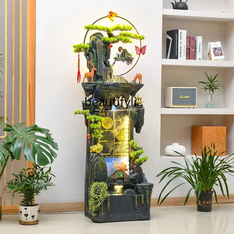 SSRockery фонтан с проточным водой циркуляционное украшение для офиса счастливый