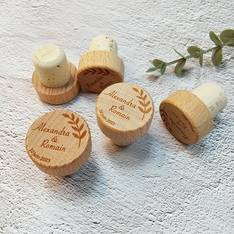 Изготовленные на заказ пробки для винных бутылок персонализированные