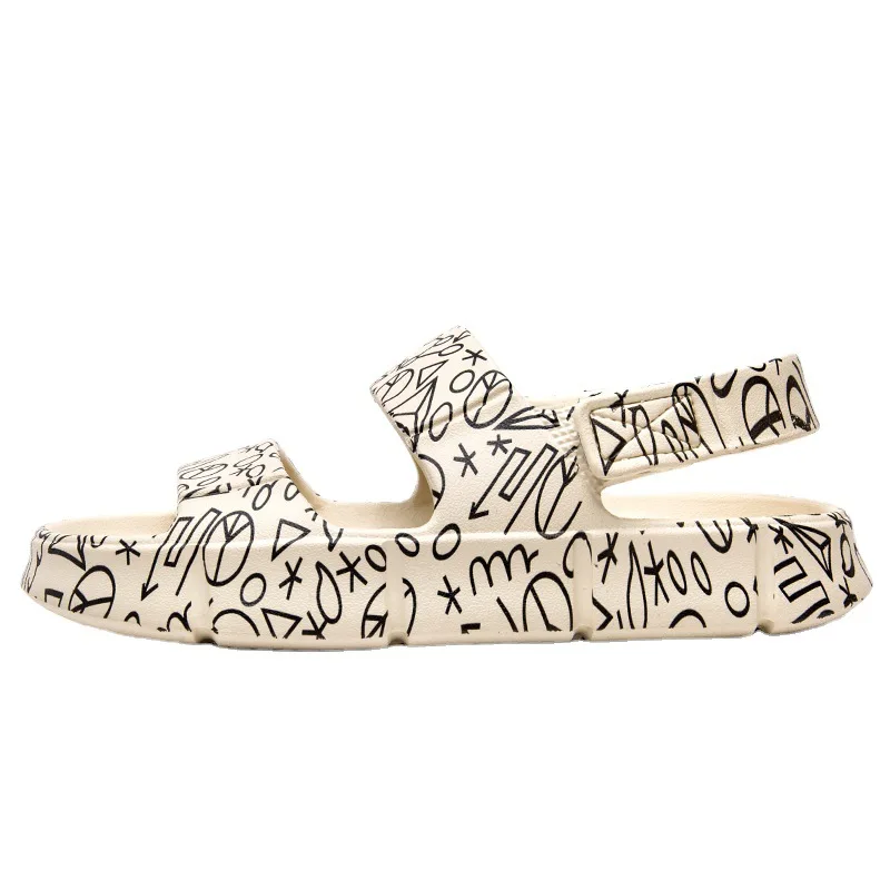 

Hot selling brand slippers men's 2022 new summer men's leisure stepping on shit feeling non-slip deodorant outdoor beach sandals