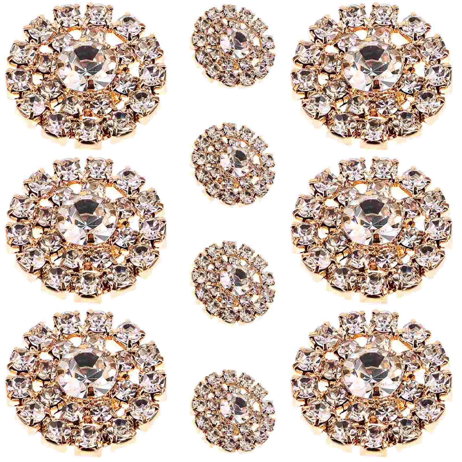 

Jewelry Making Charms Flatback Crafts Rhinestone Embellishments Crafting Decor Crystal Shiny Wedding Headpiece Metal DIY