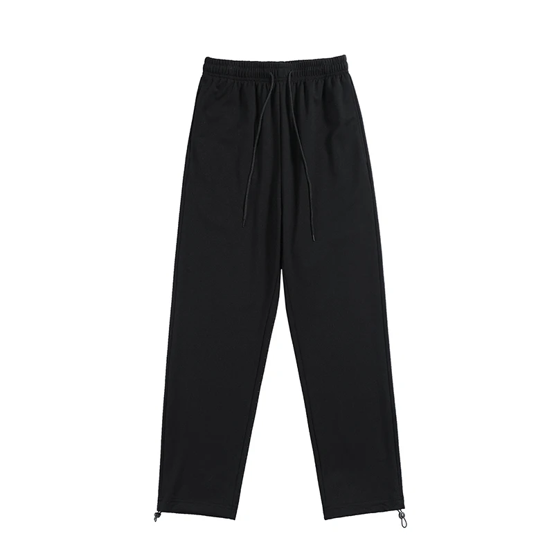 

New Korean Fashion Trend Spring And Autumn 110Kg Loose Casual Sports Pants Young Students Drawstring Wide Leg Harlan Trousers