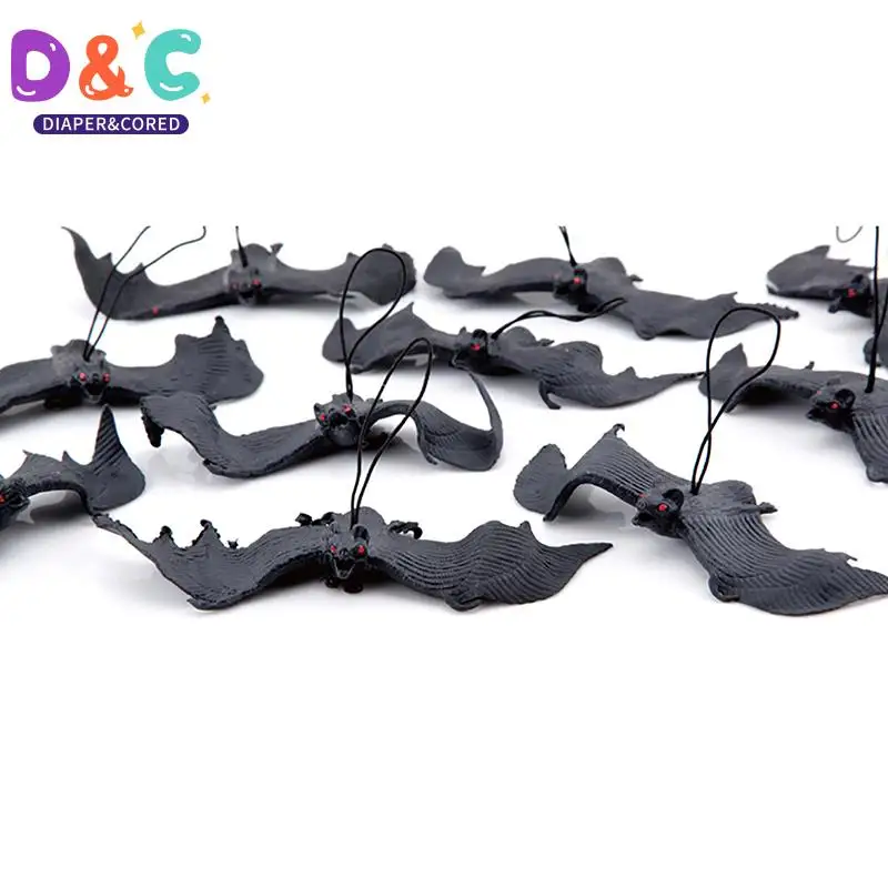 

Halloween Decoration Black PVC Bat Halloween Party DIY Decor Wall Sticker Bar Room Halloween Party Scary Decos Props