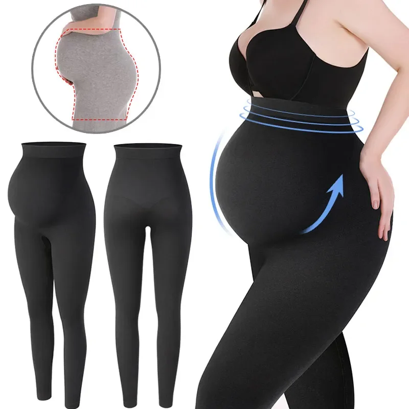 

Maternity Leggings High Waist Pregnant Belly Support Legging Women Pregnancy Skinny Pants Body Shaping Fashion Knitted Clothes