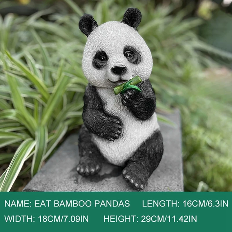 

Realistic Giant Panda Lawn Decor Resin Simulation Animal Panda Sculpture Ornament Home Outdoor Courtyard Decor